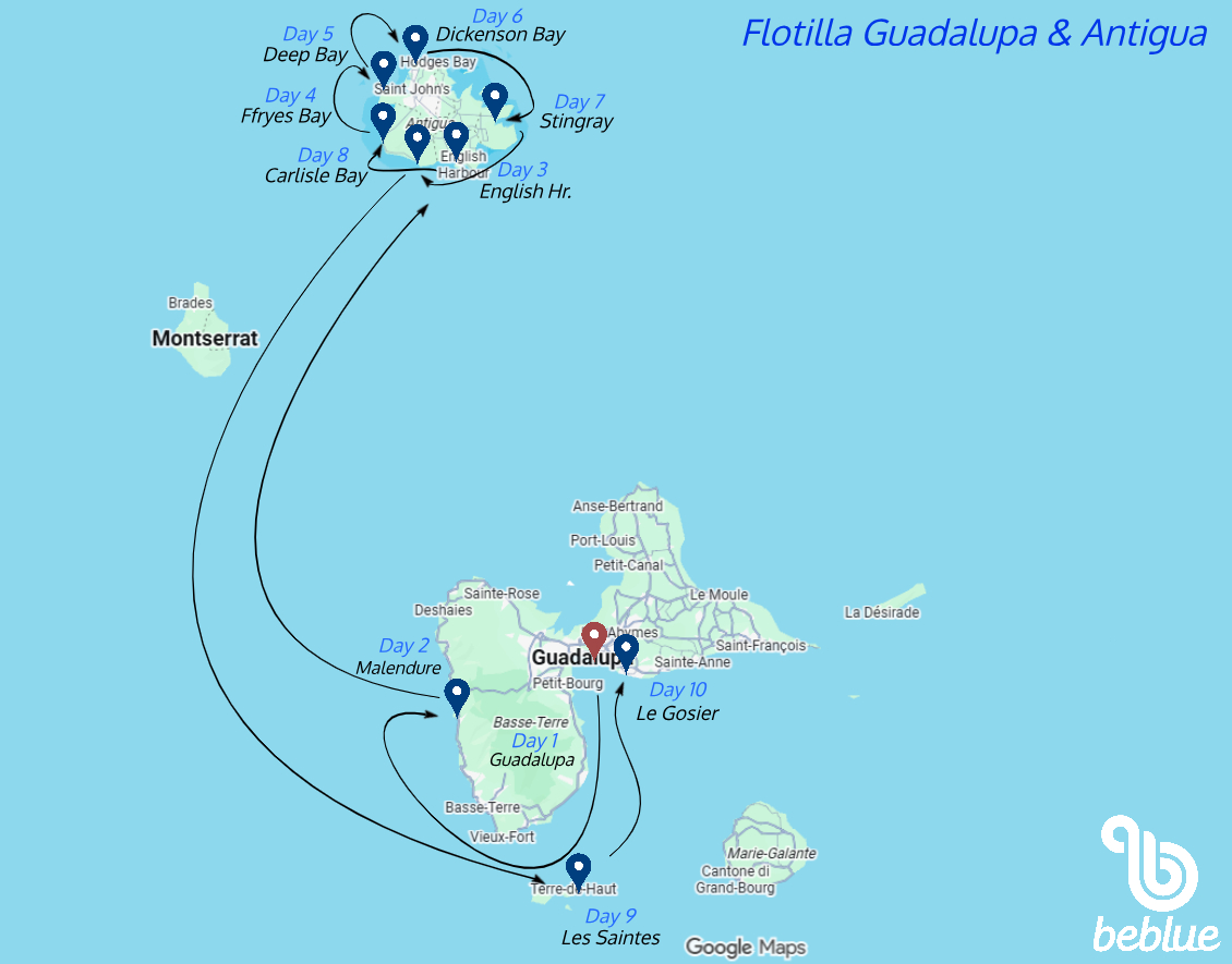 Flotilla Guadalupe y Antigua (9 noches) - ID 485