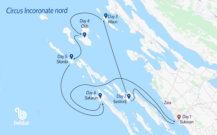 Circus rotta nord: Croazia e Parco delle Incoronate - ID 17