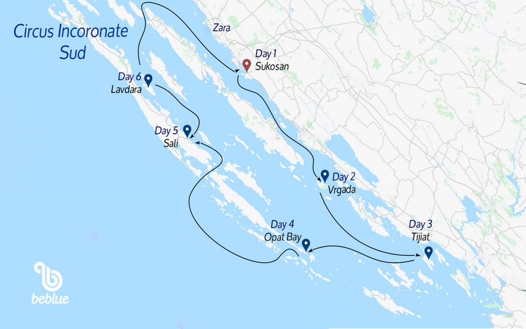 Circus south route: Croatia and Kornati - ID 17
