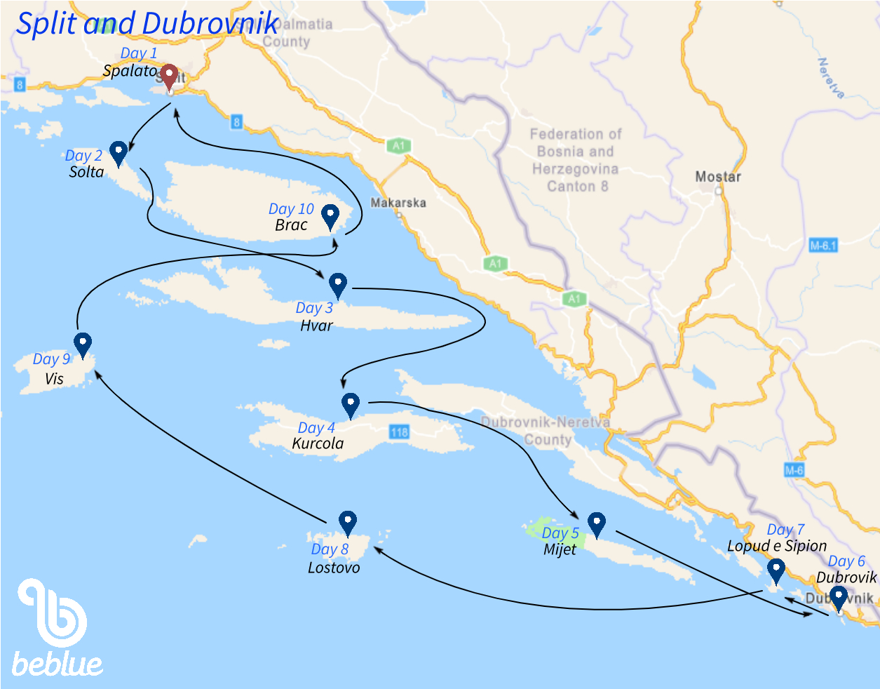 10 days: Split and Dubrovnik - ID 257
