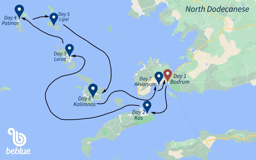 NORTH Dodecanese, Greece and Turkey - ID 348