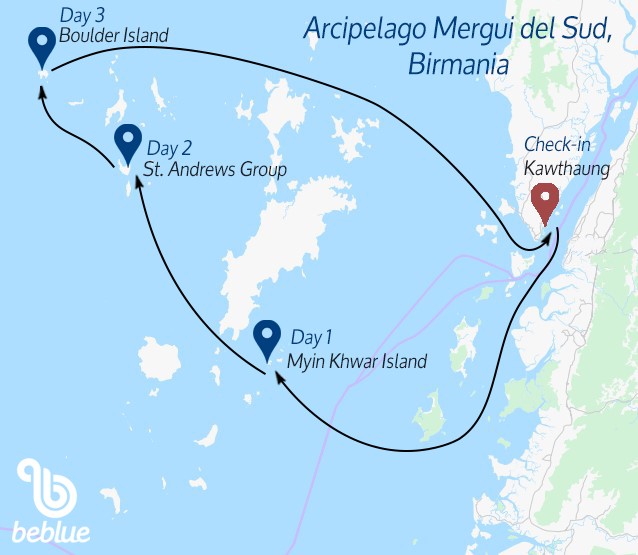 Mergui Southern Archipelago, Myanmar 4 days - ID 350