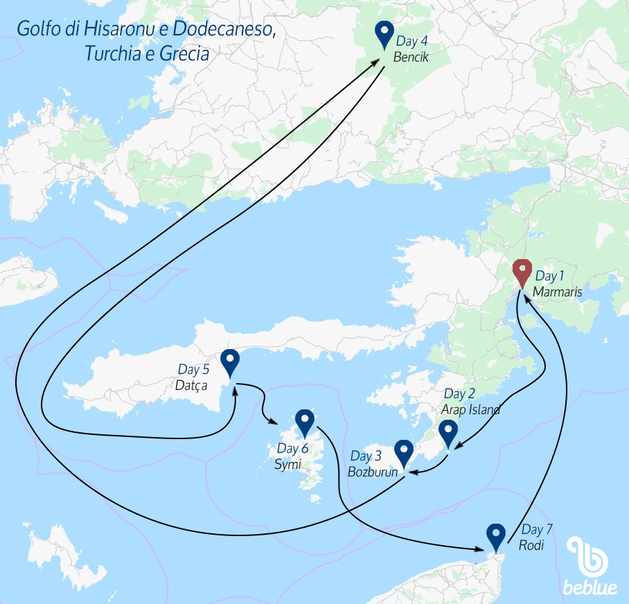 Hisaronu Gulf and Dodecanese, Turkey and GreeceGolfo di Hisaronu e Dodecaneso, Turchia e Grecia - ID 361