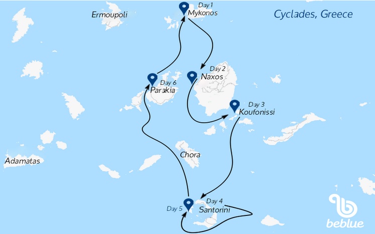 Isole Cicladi da Mykonos, Grecia - ID 401-1