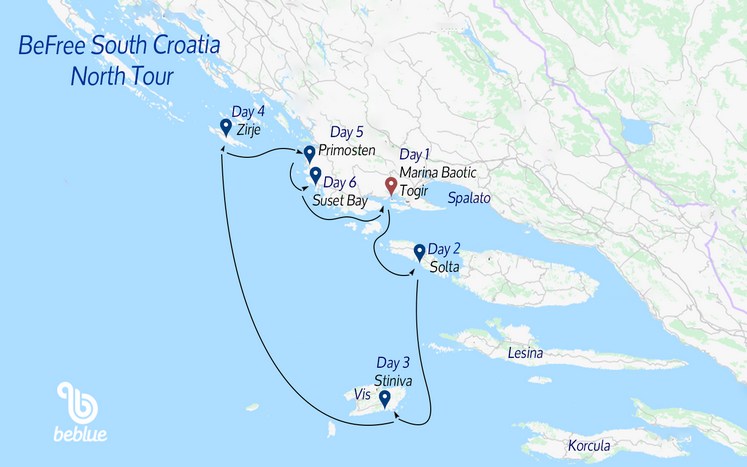 439 Nord Flottiglia Befree: Croazia del Sud da Spalato
