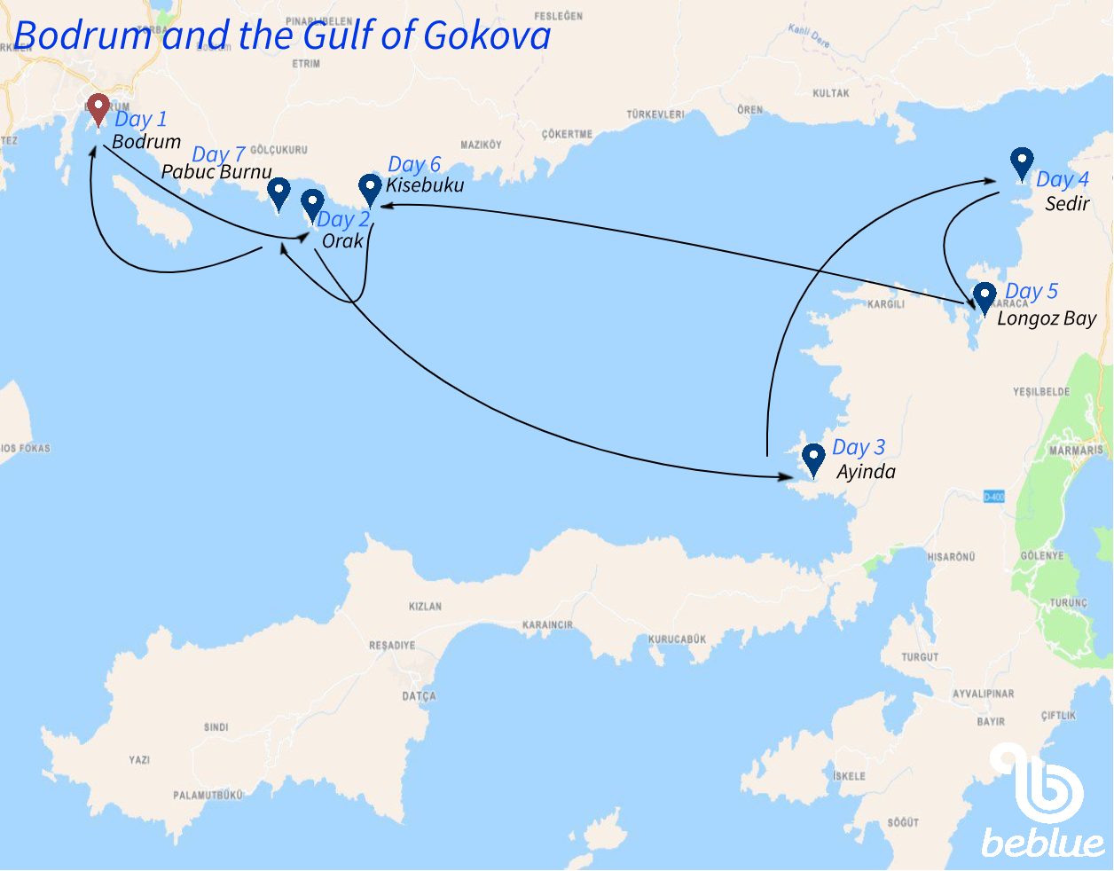 Crociera in caicco: Bodrum e Golfo di Gokova - ID 511