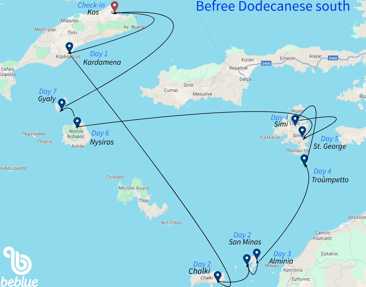 BeFree Południowe Dodekanez - ID 542
