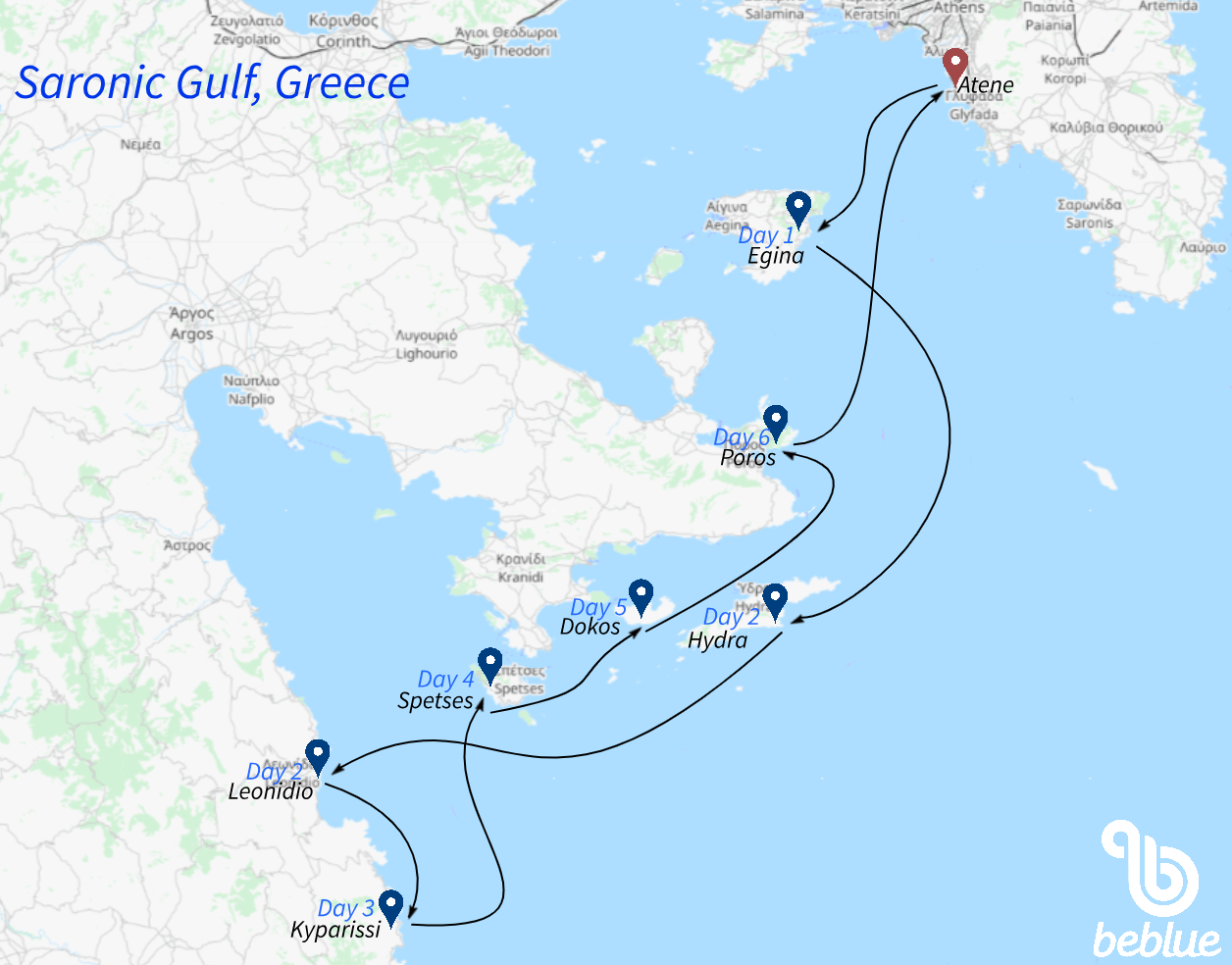 Saronic Gulf from Athens, Greece - ID 396