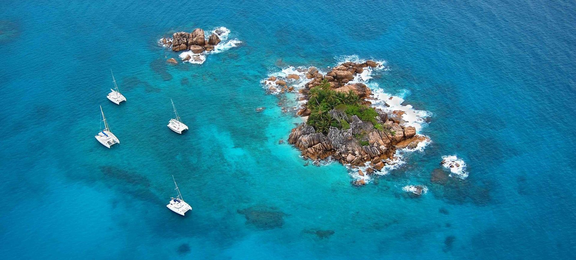 Seychelles, Indian Ocean: Catamaran cruise