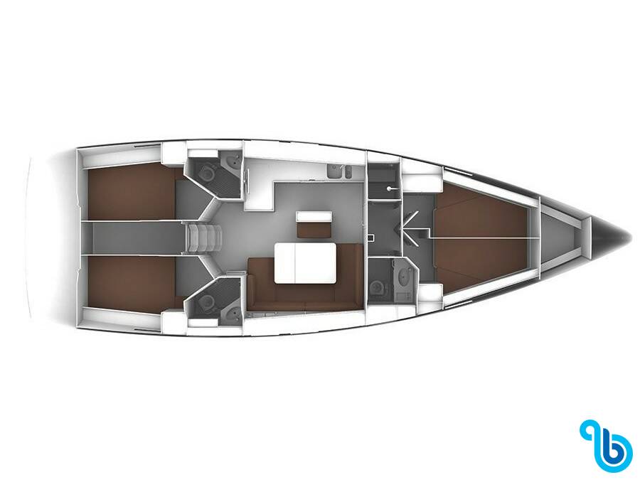 Bavaria Cruiser 46, Blue-D