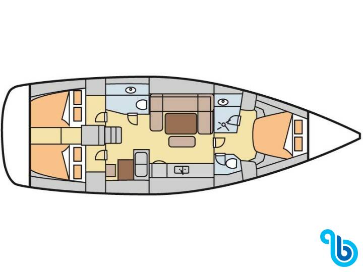 Dufour 445 GL 6 pax, Ambiente V