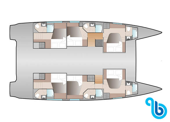 Fountaine Pajot Aura 51, 3D