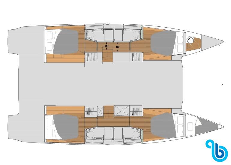 Fountaine Pajot Elba 45, La Grange