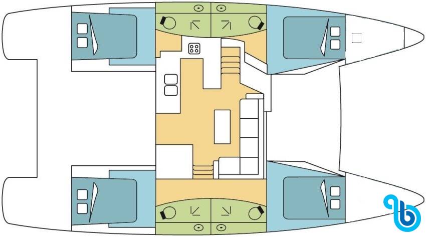 Fountaine Pajot Elba 45, HATELEY