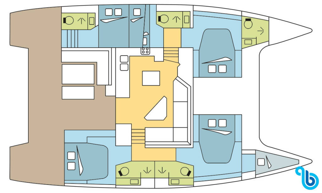 Fountaine Pajot Saona 47 (Quintet), PALISSANDRE 