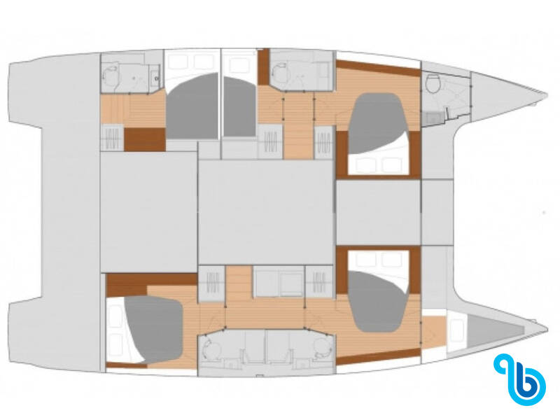 Fountaine Pajot Saona 47, Saona (Ac in all cabins+Wm+Gen+Bbq)