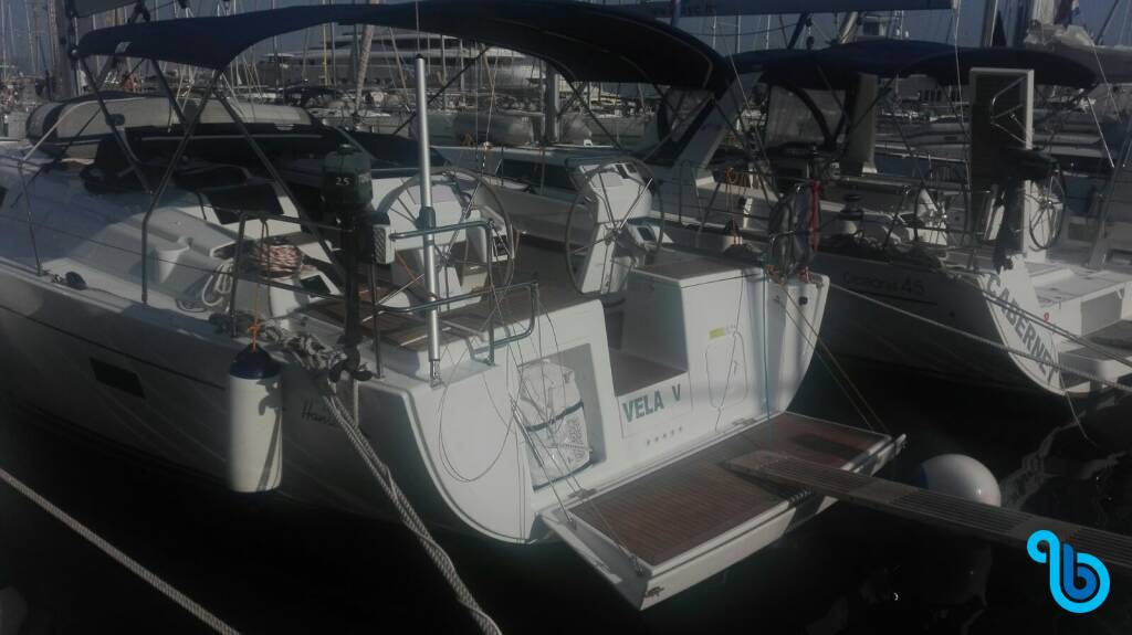 Hanse 455, Vela