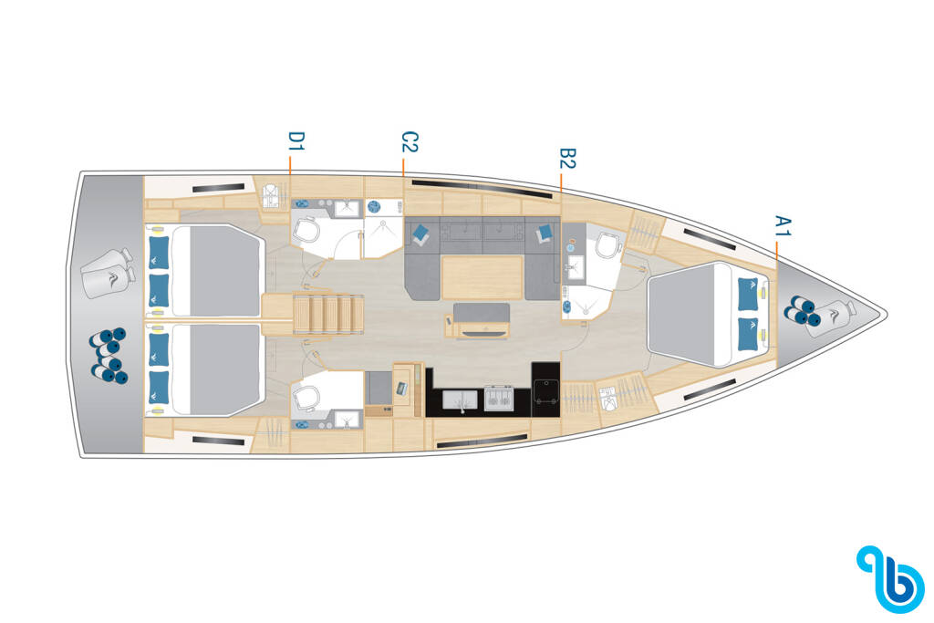 Hanse 460, #114 – Owner’s