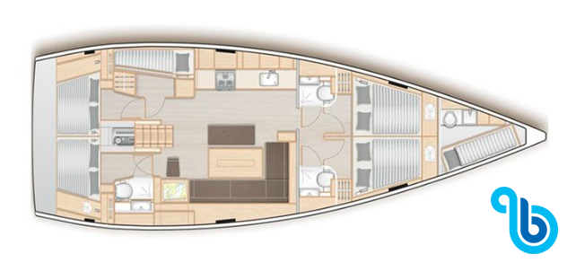 Hanse 508, Antros