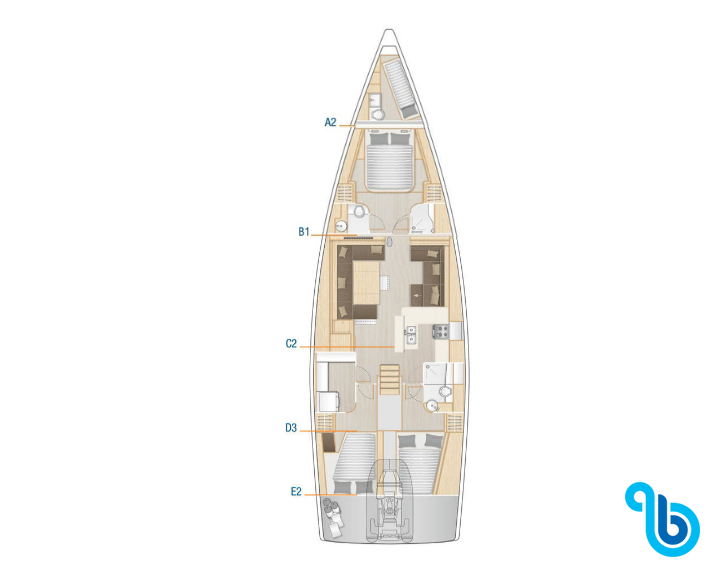 Hanse 588, Salty by Nature