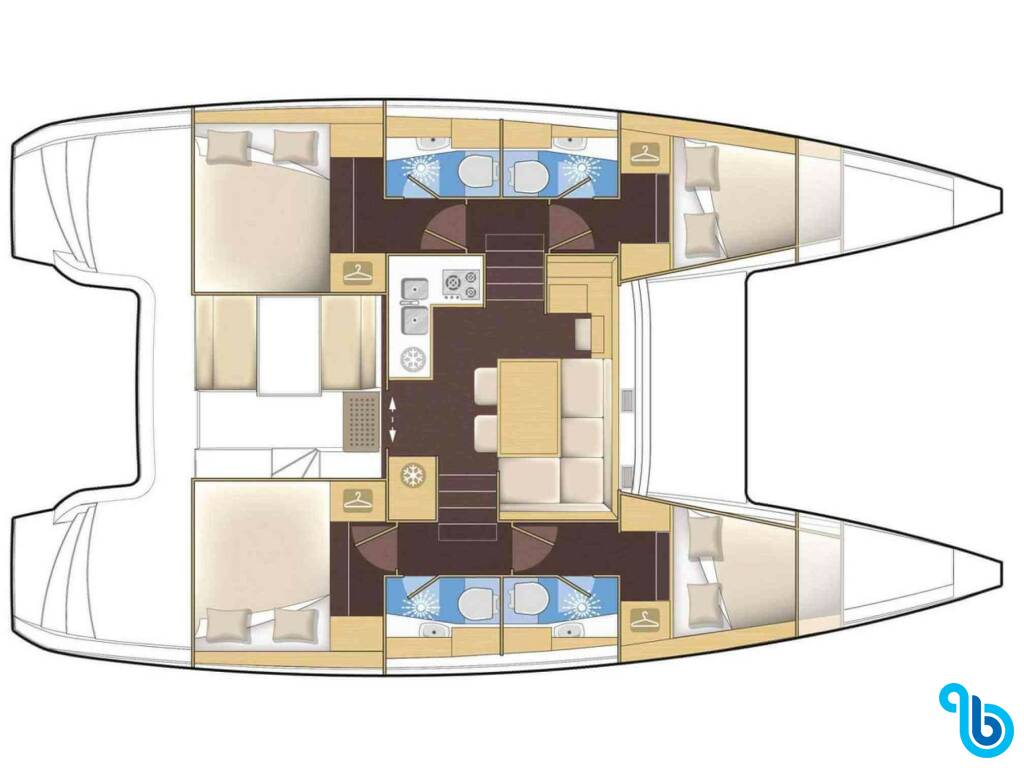 Lagoon 40, BRAND NEW - A/C & Generator