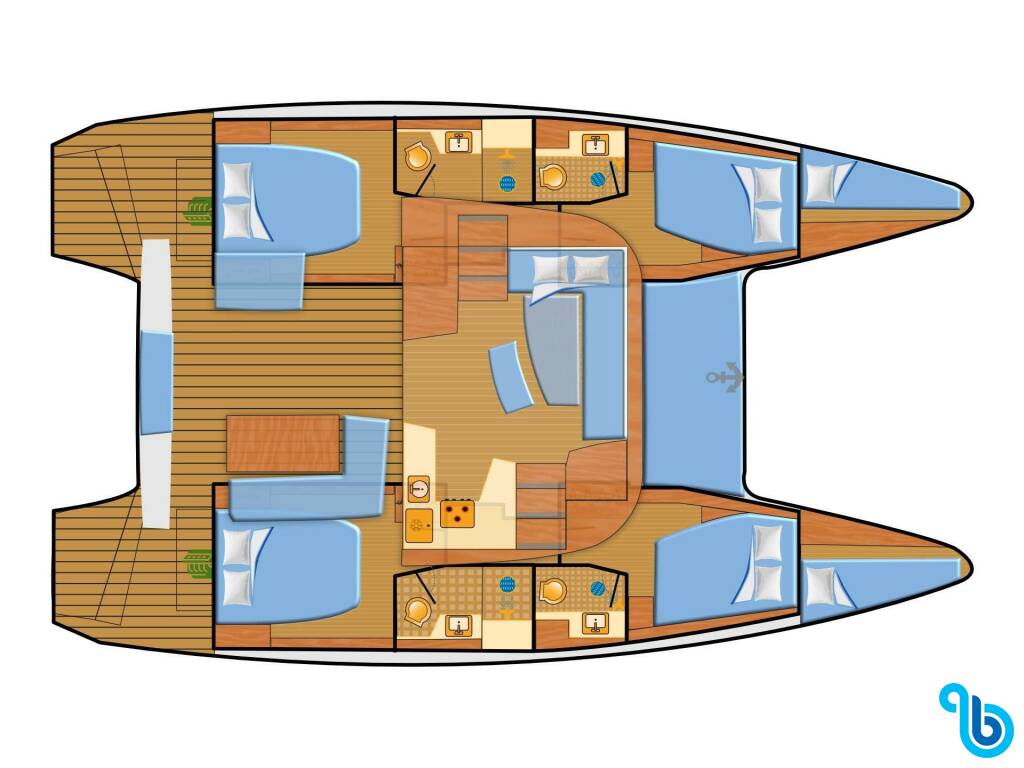 Lagoon 42-11 Personen, Sunshine