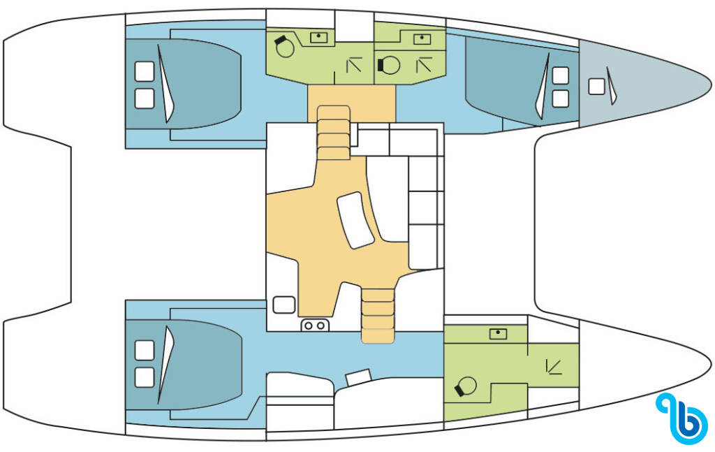 Lagoon 42, ON COMPASS TIME **