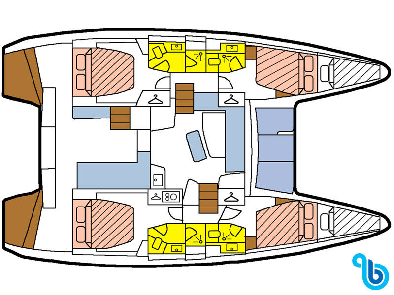 Lagoon 42, Tidre