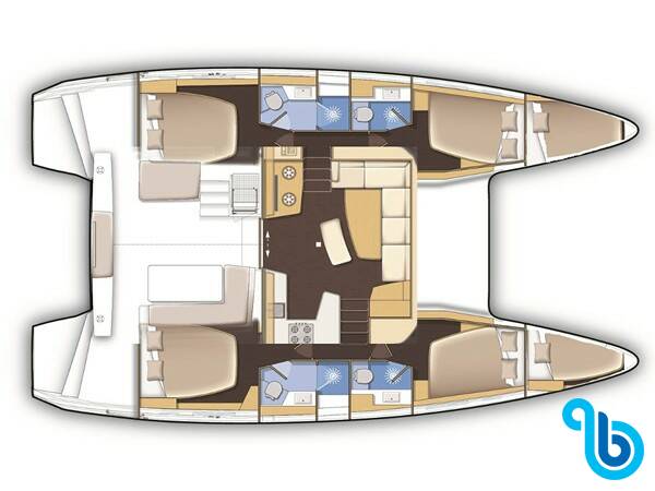 Lagoon 42, Casta Diva VIP-equipped (AC/Gen/Watermaker)