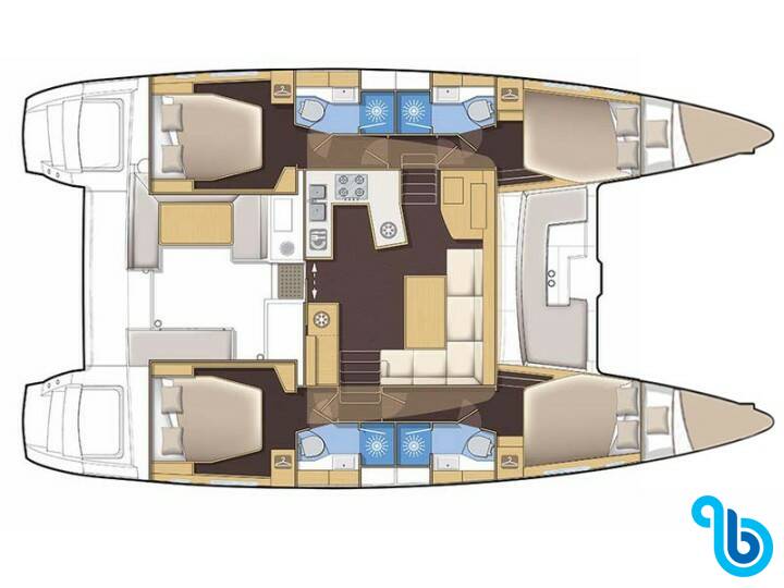 Lagoon 450 Fly, ISMA (A/C, Gen, Watermaker, Electric Winches)