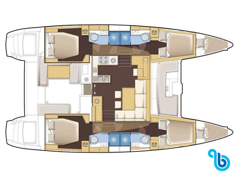 Lagoon 450 Flybridge, AEROPI  |⛵ VIP, Skippered Only, Watermaker, Generator, AC, BBQ