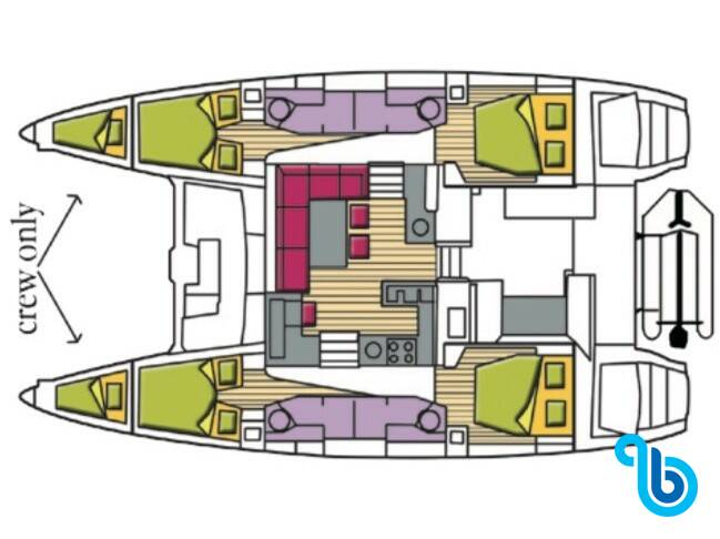 Lagoon 450F, Cor Caroli (MAR)