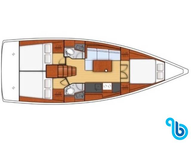 Oceanis 38.1, Ceja