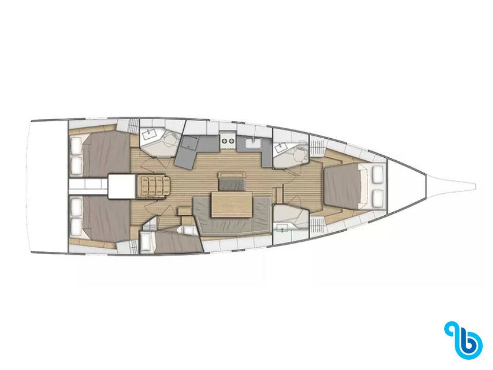 Oceanis 46.1 , Teseo - Comfort line