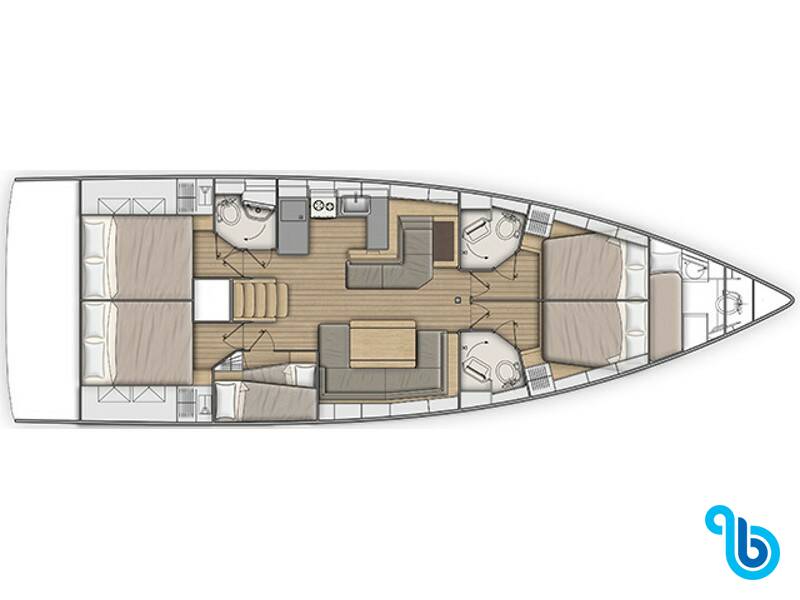 Oceanis 51.1, Anfitrite - Comfort line