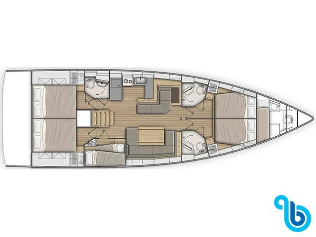 Oceanis 51.1 , Forkys