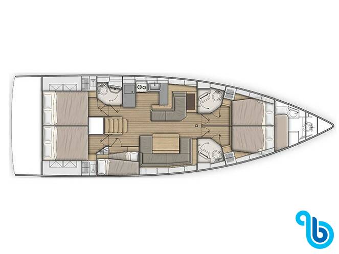 Oceanis 51.1, Alba