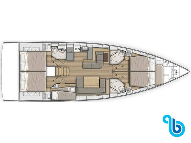 Oceanis 51.1, DALIA (generator, air condition, 1 SUP free of charge)