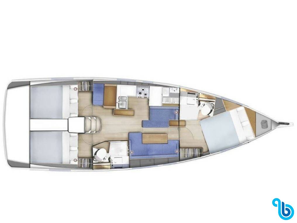 Sun Odyssey 410, Martha  - Bow - Solar & A/C