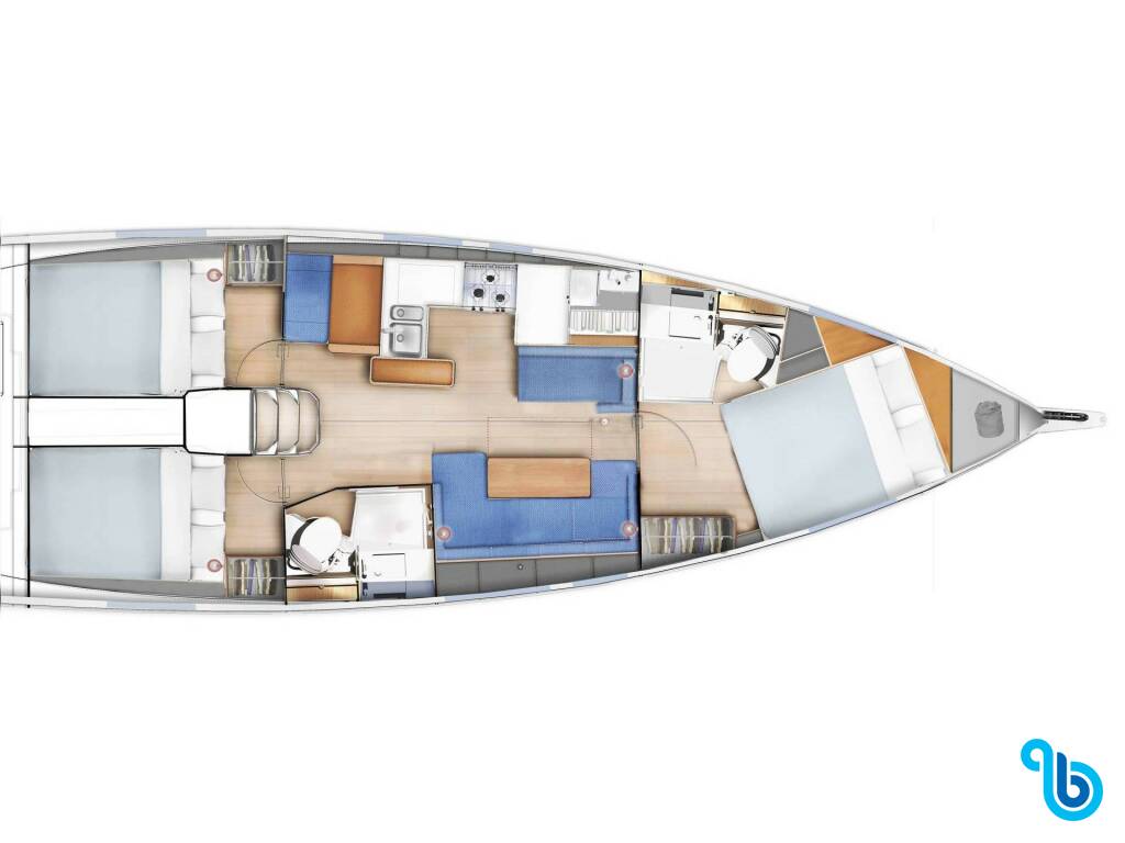 Sun Odyssey 410, Callimieri