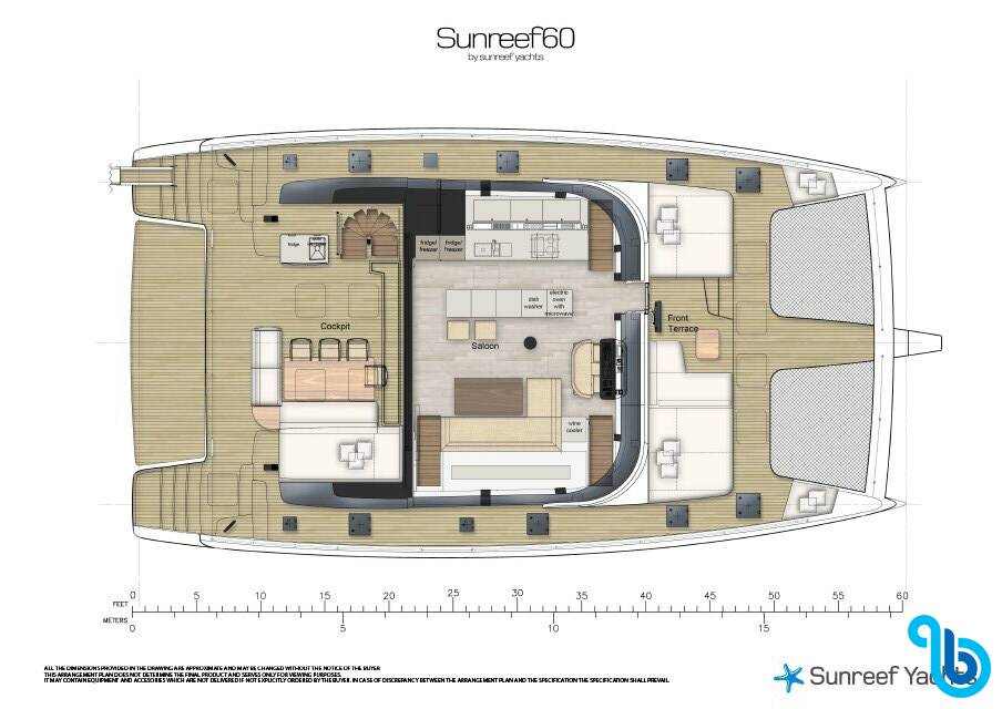 Sunreef 60, Dessus